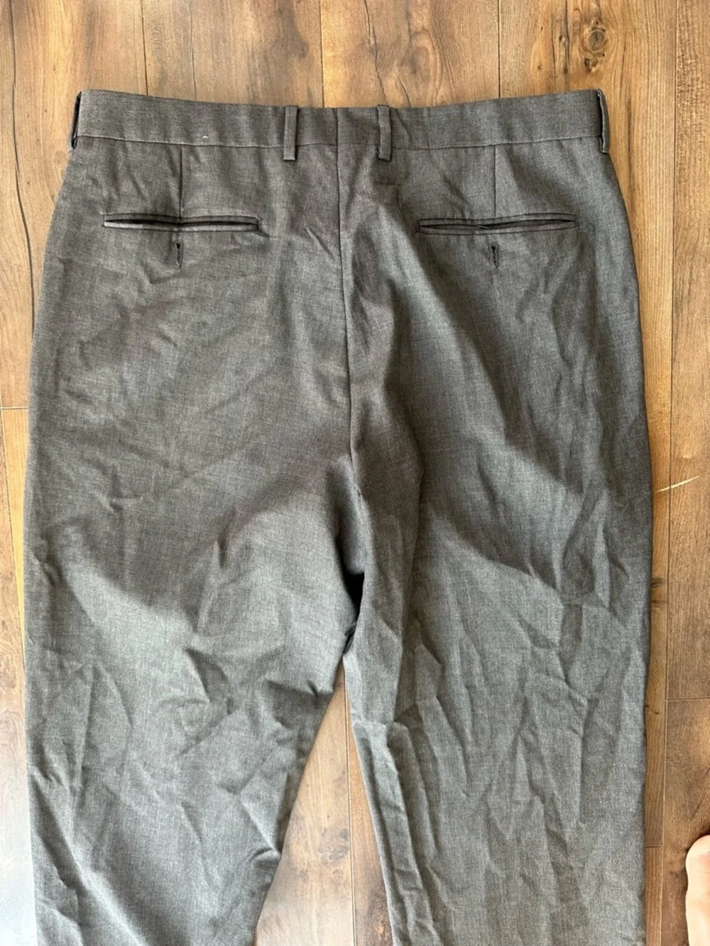 J.Crew 100% Wool Gray Dress Pants 35x32 Straight Career Classic